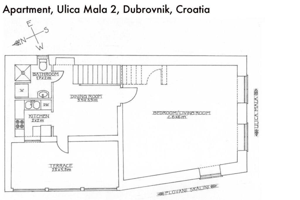1-Bdrm With Terrace In The Old Town Apartment Dubrovnik Exterior foto